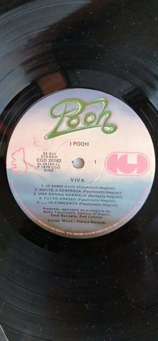 Pooh - Viva LP Vinile 33 Giri 1979