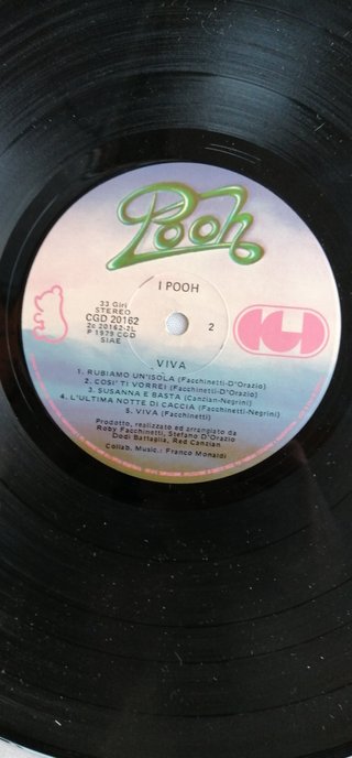 Pooh - Viva LP Vinile 33 Giri 1979