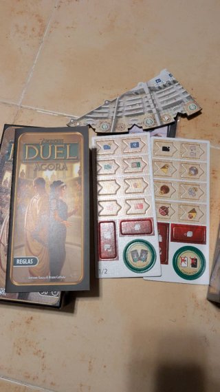 7 Wonders Duel: Agora & Pantheon enfundados
