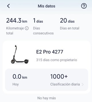 Patinete eléctrico Ninebot E2 Pro