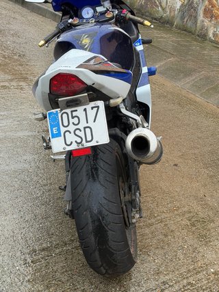Suzuki GSX-R 1000 Moto Deportiva Azul/Blanca