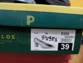 Zapatos de tacón negros Pitillos talla 39