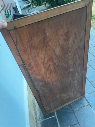 Espejo antiguo de madera