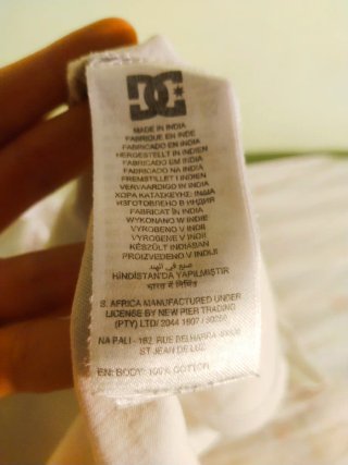 Camiseta DC Shoes Vintage Blanca Talla S