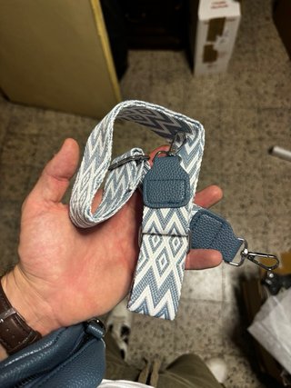Borsa Vera Pelle Azzurra Nuova