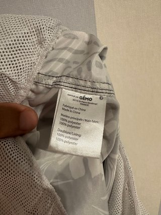 Bañador BUMERANG H. Palmeras Negro/Blanco XL