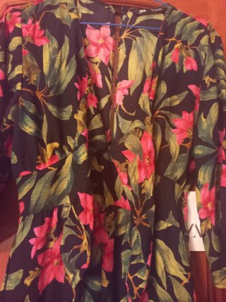 Mono Zara Largo Estampado Floral s