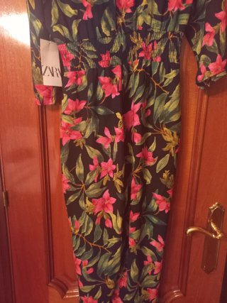 Mono Zara Largo Estampado Floral s