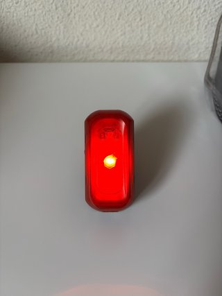 Luz trasera para bicicleta roja