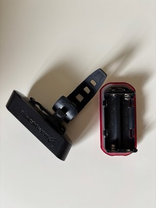 Luz trasera para bicicleta roja