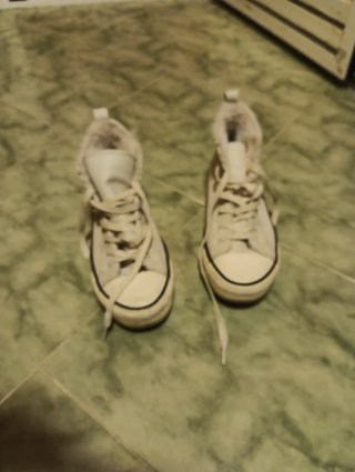 Zapatillas altas blancas con forro