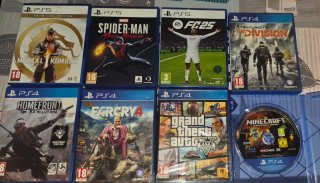 Consola PS5 con 1 Mando y 8Juegos