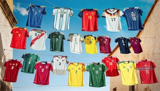 Camisetas de fútbol variadas