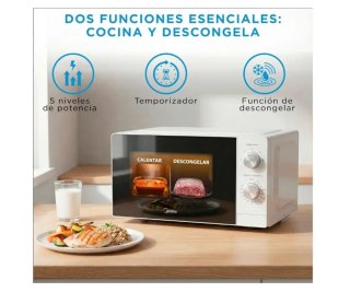 Microondas Midea 20L Blanco NUEVO