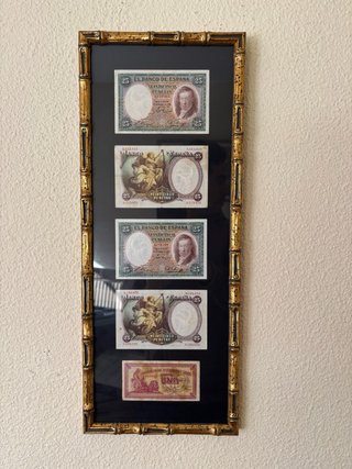 Billetes Pesetas Enmarcados