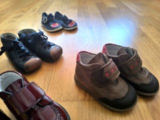 Talla 19, Lote 7 pares calzado, niño, ANDANINES