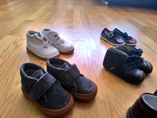 Talla 19, Lote 7 pares calzado, niño, ANDANINES