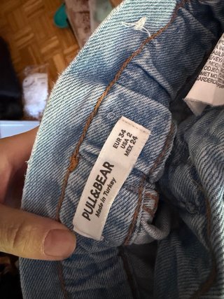 Set Pantaloni Baggy Bershka Blu/Rosa
