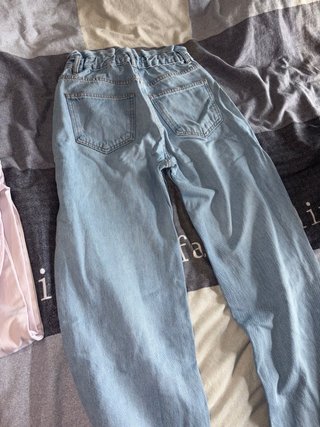 Set Pantaloni Baggy Bershka Blu/Rosa