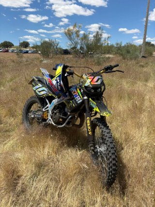 Derbi Senda Motocross Negra y Amarilla