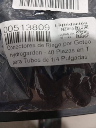 Conectores de Riego 1/4" Hydrogarden – 440 Piezas