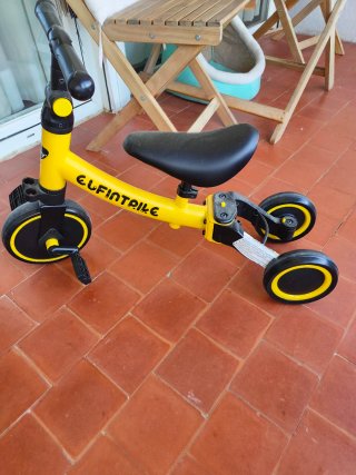 Bicicleta Evolutiva Infantil Amarilla
