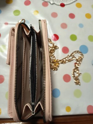 Bolso rosa para móvil con cadena dorada, Turquía