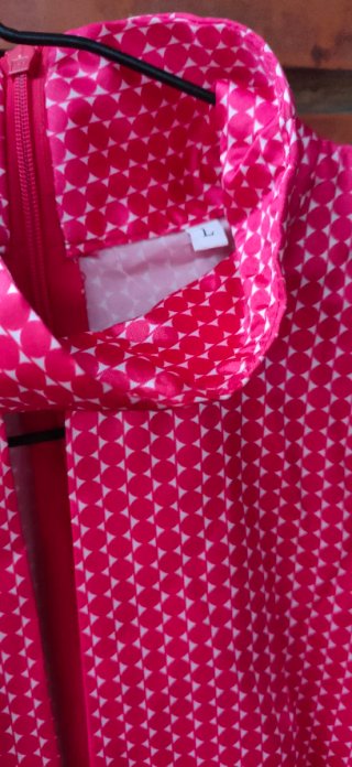 Vestido fiesta estampado rosa