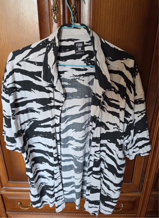Camisa FSBN Estampada Rayas Animal L