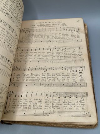 Libro antiguo The Catholic Youth’s Hymn Book 1885