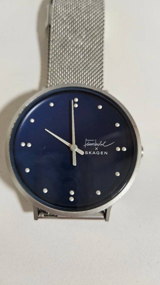 Reloj Skagen Azul y Plateado