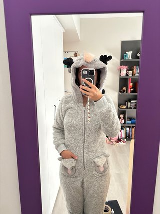 Pijama entero invierno peludo búho