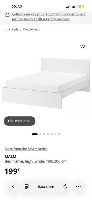 Cama Ikea 140x200