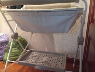 Cambiador bebé plegable con bañera