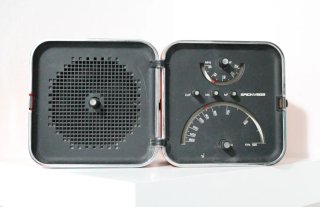Radio Brionvega TS502 Cubo Arancione Arredamento
