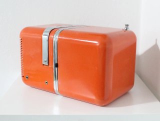 Radio Brionvega TS502 Cubo Arancione Arredamento