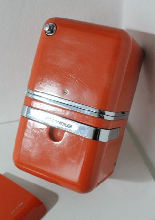 Radio Brionvega TS502 Cubo Arancione Arredamento