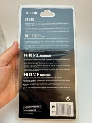 TDK 8mm HS Hi8-60 Cintas (Pack 2)