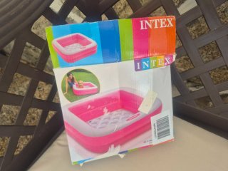 Piscina hinchable Intex bebé rosa