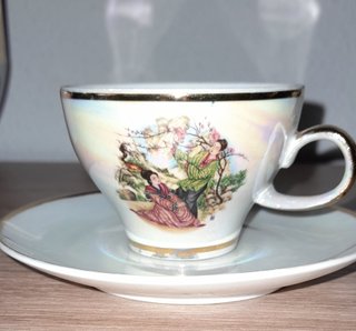 Juego café porcelana antiguo motivos japoneses
