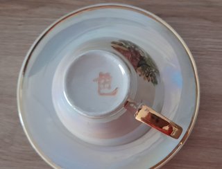 Juego café porcelana antiguo motivos japoneses