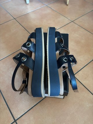 Inuovo Sandali Donna Neri Tg 40