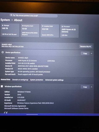 Asus ROG Ally Xbox Z2 Extreme
