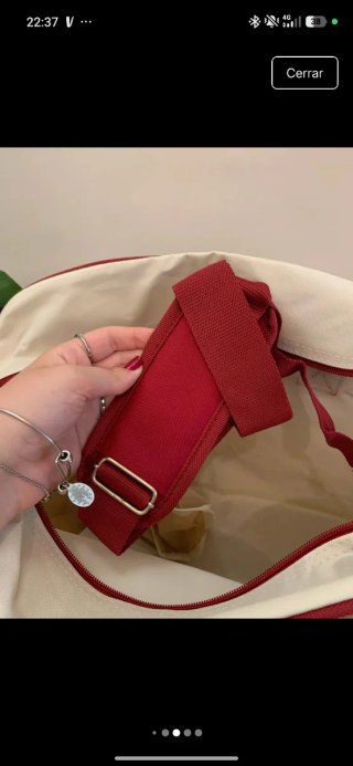 Bolso Deporte Viaje Disney Blanco Rojo