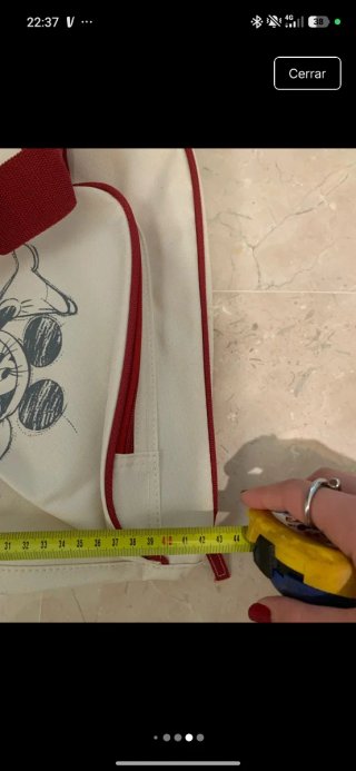 Bolso Deporte Viaje Disney Blanco Rojo