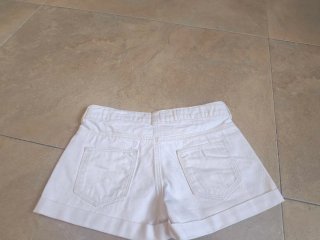 Lote 2 pantalones blancos 7-8 años