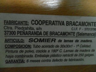 SOMIER DE LÁMINAS DE 90X190 POR 35 EUROS
