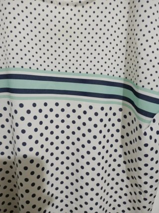 Blusa ANTEA lunares azul y blanco talla 46