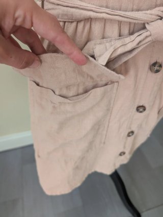 Vestido camisero rosa talla 36