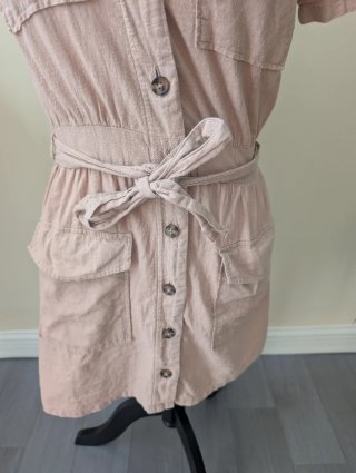 Vestido camisero rosa talla 36